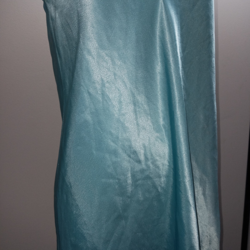 Vintage Jayre pastel blue satin slip dress size small - Picture 3 of 6